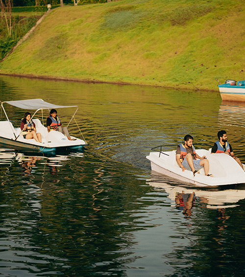 paddle boating